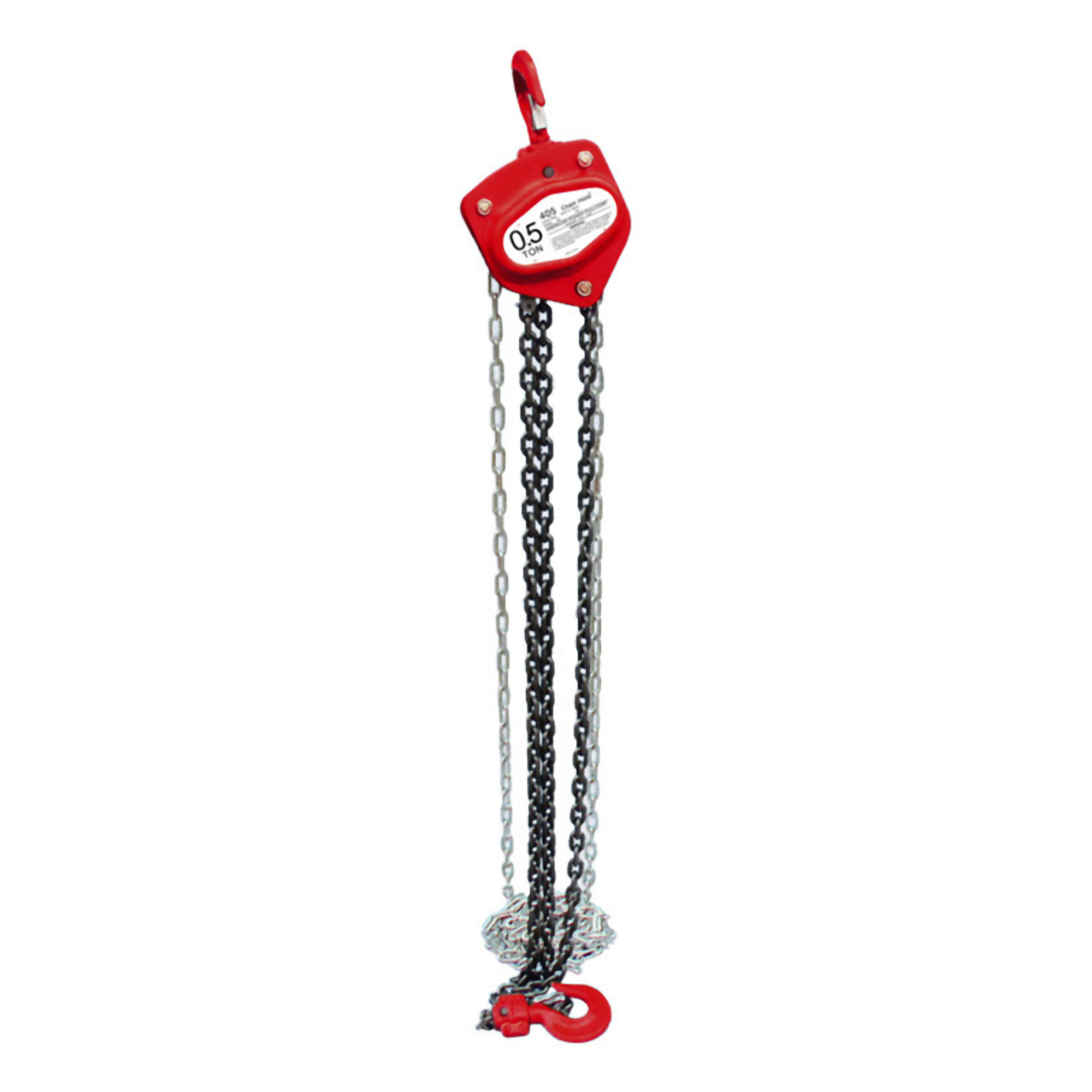 American Power Pull, 1/2 ton chain block, Power Source Manual Gear, Capacity 1000 lb, Lift Height 10 ft, Model# 405